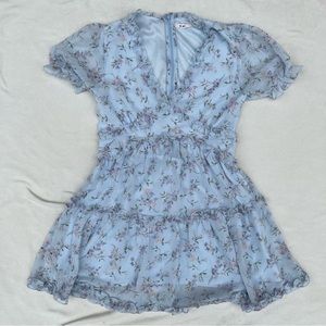 Francesca’s, baby blue mini dress